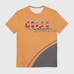 Мужская футболка Пять спортивных кроликов