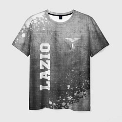 Мужская футболка Lazio - grey gradient вертикально