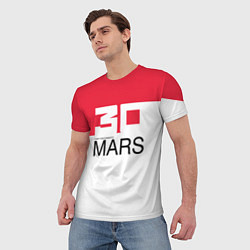 Футболка мужская 30 Seconds to Mars poster, цвет: 3D-принт — фото 2