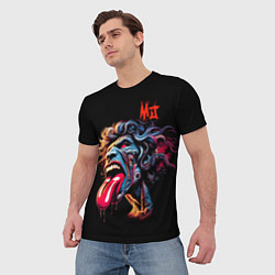 Футболка мужская Mick Jagger - Rolling Stones, цвет: 3D-принт — фото 2