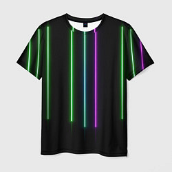 Мужская футболка Neon stripes