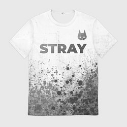 Мужская футболка Stray - white gradient посередине