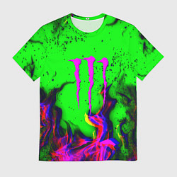 Футболка мужская Monster Energy flame, цвет: 3D-принт