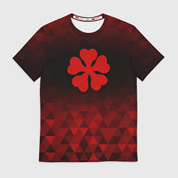 Футболка мужская Black Clover red poly, цвет: 3D-принт
