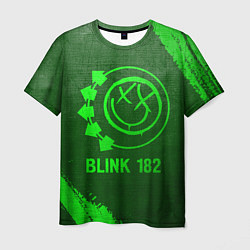 Футболка мужская Blink 182 - green gradient, цвет: 3D-принт