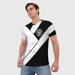 Футболка мужская Манчестер Юнайтед геометрия, цвет: 3D-принт — фото 2