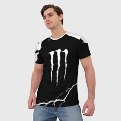 Футболка мужская Monster energy storm energy, цвет: 3D-принт — фото 2