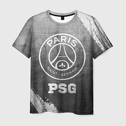 Футболка мужская PSG - grey gradient, цвет: 3D-принт