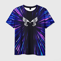 Футболка мужская Placebo neon energy, цвет: 3D-принт