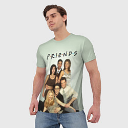 Футболка мужская Американский сериал - Друзья, цвет: 3D-принт — фото 2