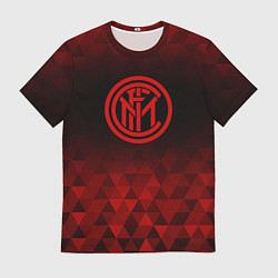 Футболка мужская Inter red poly, цвет: 3D-принт