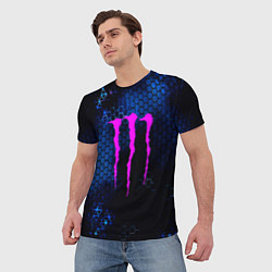 Футболка мужская Monster energy броня, цвет: 3D-принт — фото 2