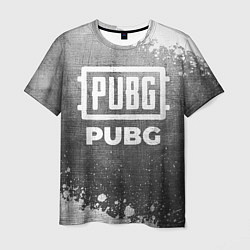 Мужская футболка PUBG - grey gradient