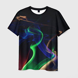 Мужская футболка Color blue green red