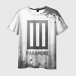 Футболка мужская Paramore - white gradient, цвет: 3D-принт