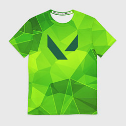 Футболка мужская Valorant green poly, цвет: 3D-принт
