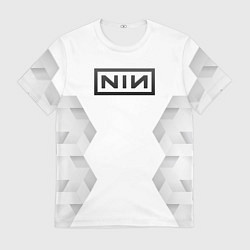 Мужская футболка Nine Inch Nails white poly