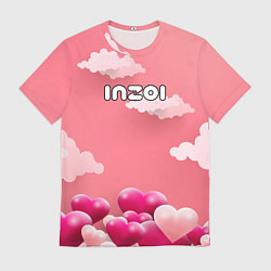 Мужская футболка Inzoi сердечки и облака