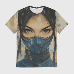 Футболка мужская Портрет Китаны - Мортал комбат, цвет: 3D-принт