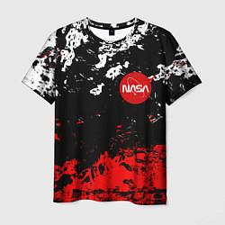 Мужская футболка Nasa краски