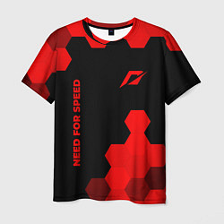 Футболка мужская Need for Speed - red gradient вертикально, цвет: 3D-принт