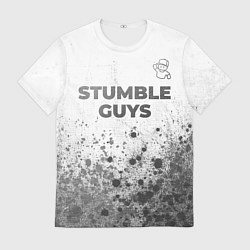 Мужская футболка Stumble Guys - white gradient посередине