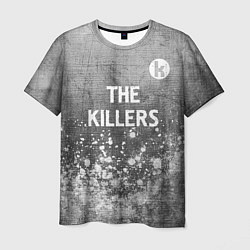 Мужская футболка The Killers - grey gradient посередине