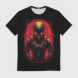 Мужская футболка Пришелец из красного портала