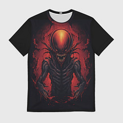 Мужская футболка Злой инопланетянин из портала