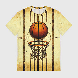 Мужская футболка Кольцо с баскетбольным мячом