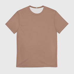 Мужская футболка Цвет 2025 года Пантон Мокко Мусс