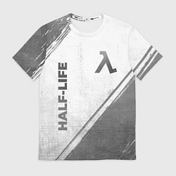 Футболка мужская Half-Life - white gradient вертикально, цвет: 3D-принт