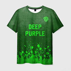 Футболка мужская Deep Purple - green gradient посередине, цвет: 3D-принт