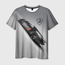 Мужская футболка Lamborghini - racing car