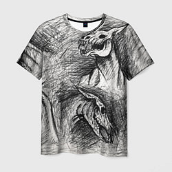 Мужская футболка Черепа лошадей