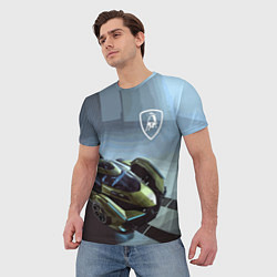 Футболка мужская Lamborghini - motorsport extreme, цвет: 3D-принт — фото 2