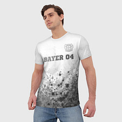 Футболка мужская Bayer 04 - white gradient посередине, цвет: 3D-принт — фото 2