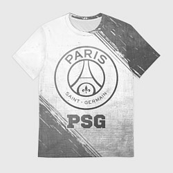 Футболка мужская PSG - white gradient, цвет: 3D-принт