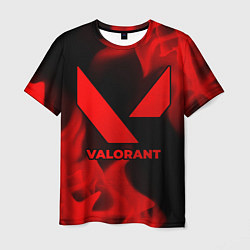 Мужская футболка Valorant - red gradient