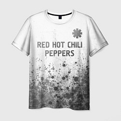 Футболка мужская Red Hot Chili Peppers - white gradient посередине, цвет: 3D-принт