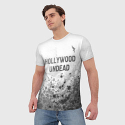Футболка мужская Hollywood Undead - white gradient посередине, цвет: 3D-принт — фото 2