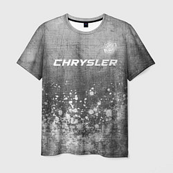 Футболка мужская Chrysler - grey gradient посередине, цвет: 3D-принт