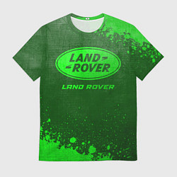 Мужская футболка Land Rover - green gradient