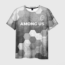 Футболка мужская Among Us - grey gradient посередине, цвет: 3D-принт