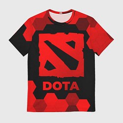 Мужская футболка Dota - red gradient