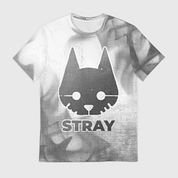 Мужская футболка Stray - white gradient