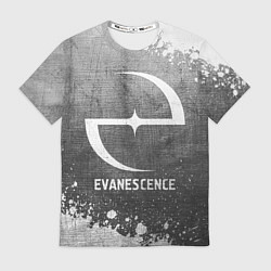 Мужская футболка Evanescence - grey gradient