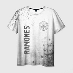 Футболка мужская Ramones - white gradient вертикально, цвет: 3D-принт