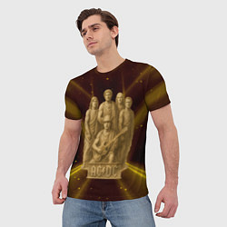 Футболка мужская ACDC стиль памятника, цвет: 3D-принт — фото 2