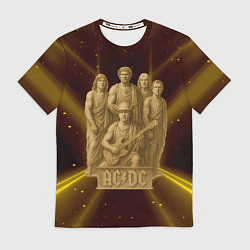 Футболка мужская ACDC стиль памятника, цвет: 3D-принт